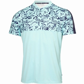Calvin Klein Brookhill Blade Collar Polo Shirt - Aqua Comfort Design
