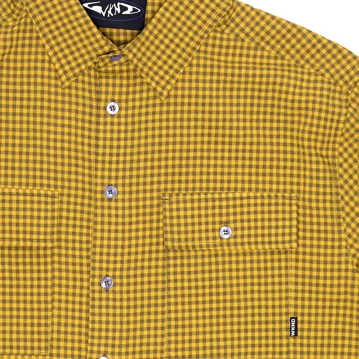 WKND Wilson Shirt - Mustard/Olive Lightweight Comfort
