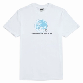 Travel Trend Textured Surface Jenkem Websites T-Shirt - White