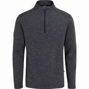 Ping Bryon 1/2 Zip Mid Layer  - Black Multi Modern Aesthetic Fashion Statement