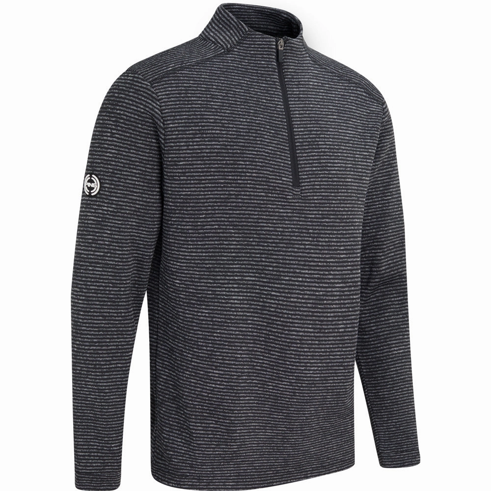 single layer Ping Bryon 1/2 Zip Mid Layer  - Black Multi