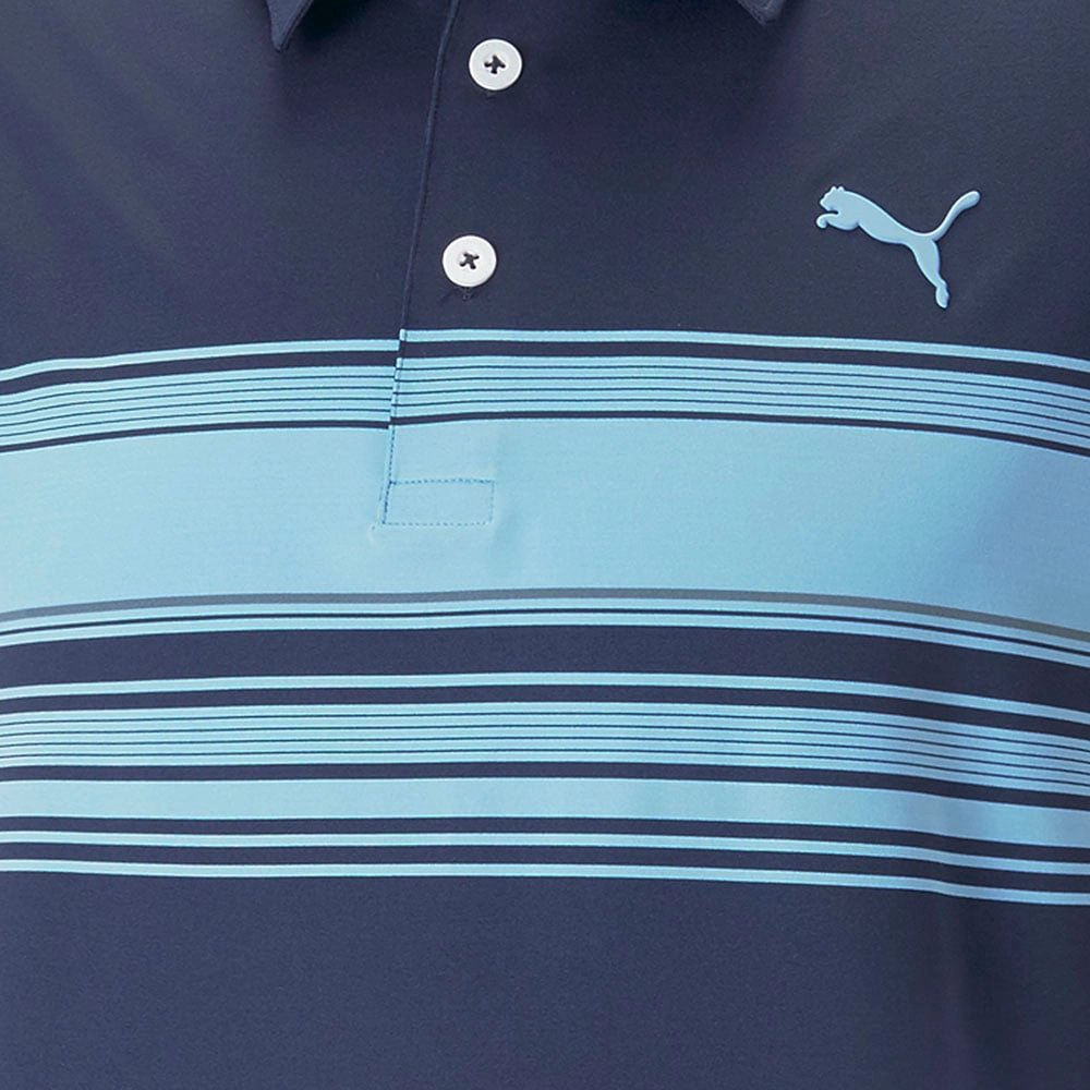 FlexibleCollarOptions Puma MATTR Grind Polo Shirt - Navy Blazer/Day Dream