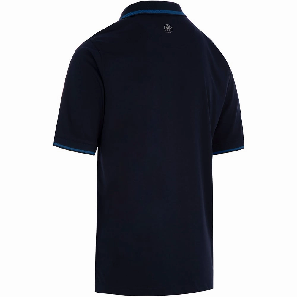 Gym workout Outdoor Wear ProQuip Sub7 Plain Polo Shirt - Navy/Royal