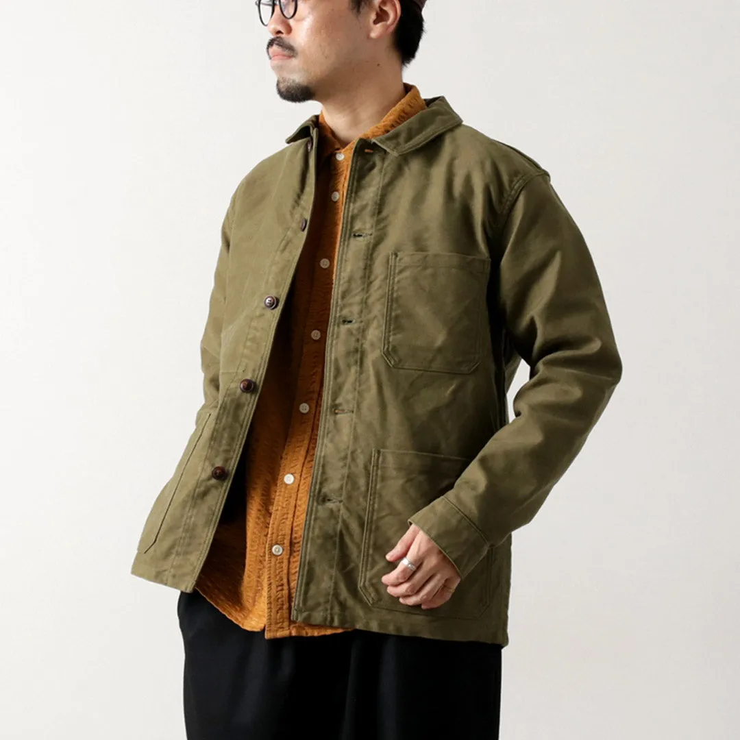 FOB FACTORY / F2373 French Moleskin Jacket Modern Drop Tail Hem