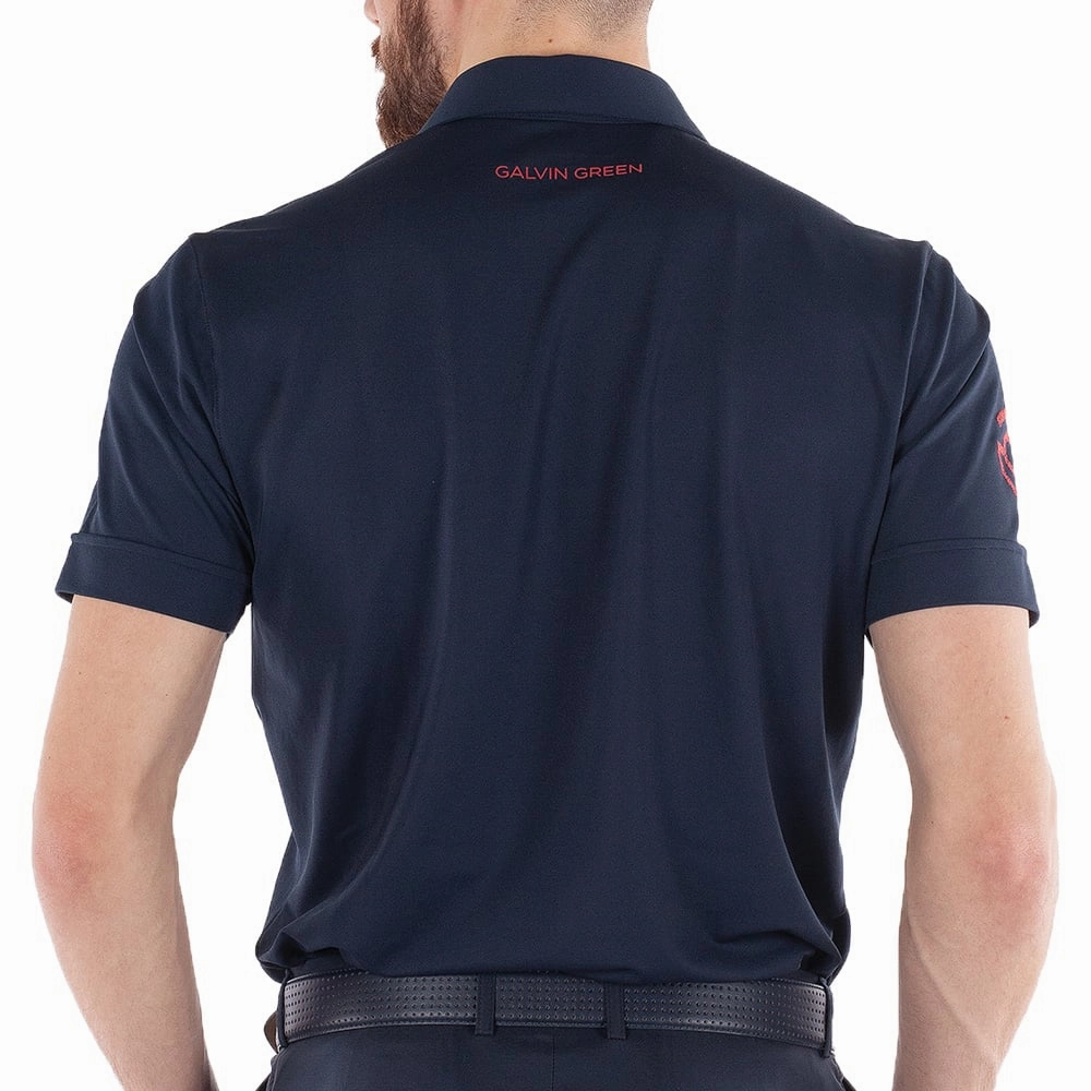 Galvin Green Morton Polo Shirt - Navy/Red Ultimate Comfort
