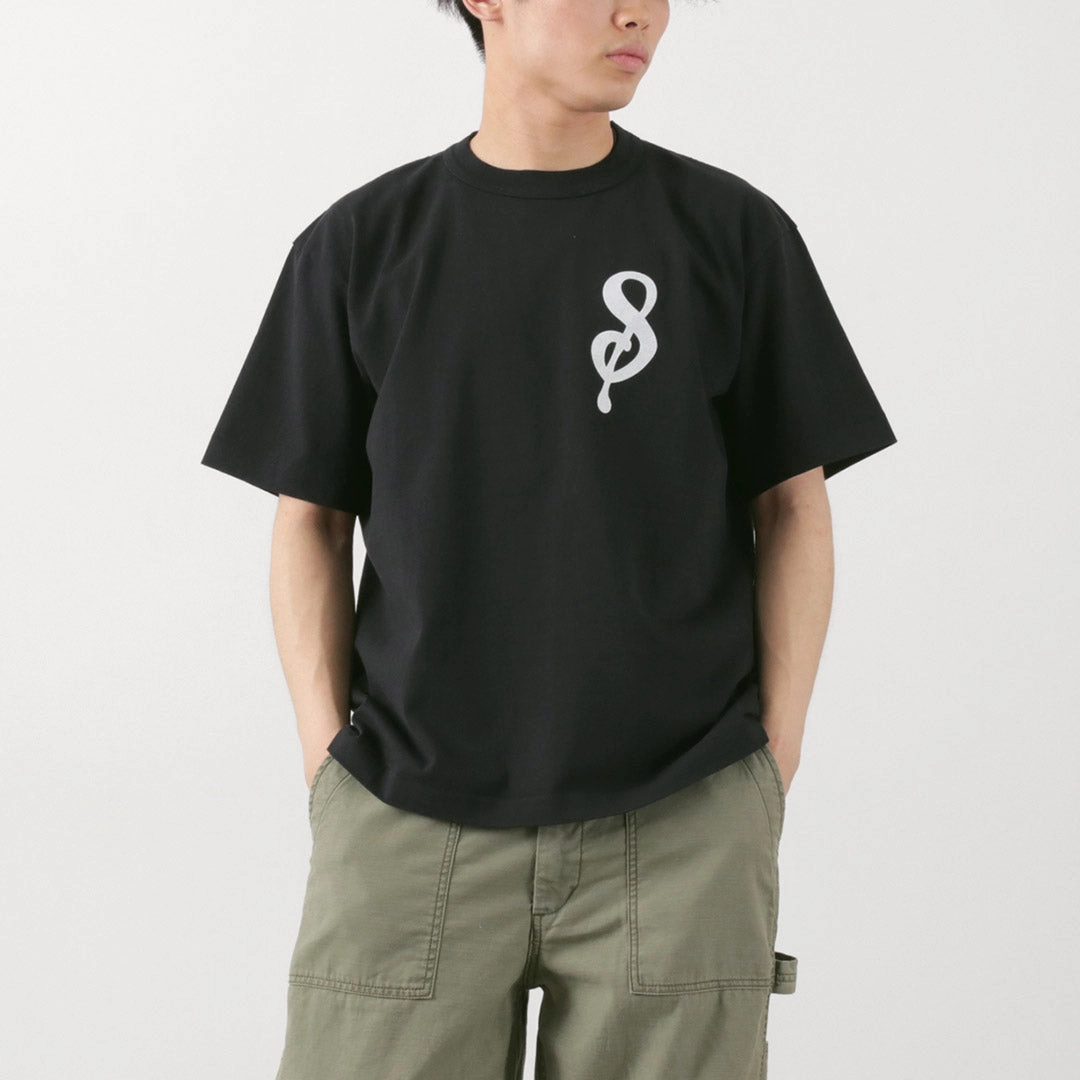Durable Knitwear A.G.SPALDING??BROS / 14/Jersey Felt Letter Short Sleeve T-Shirt S Logo