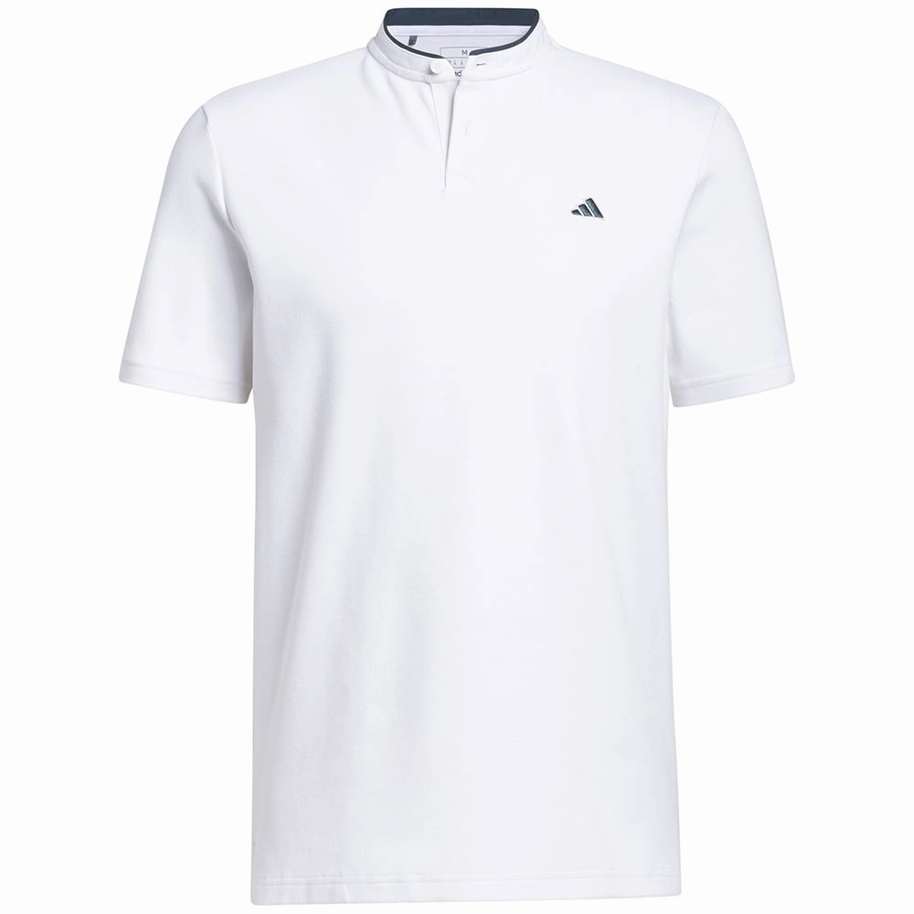 adidas Go-To Henley Polo Shirt - White Business Meeting Date night