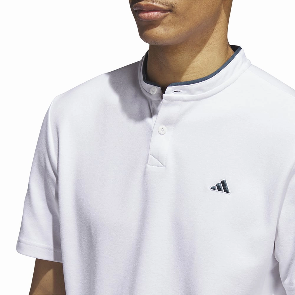 adidas Go-To Henley Polo Shirt - White Light Style Trend