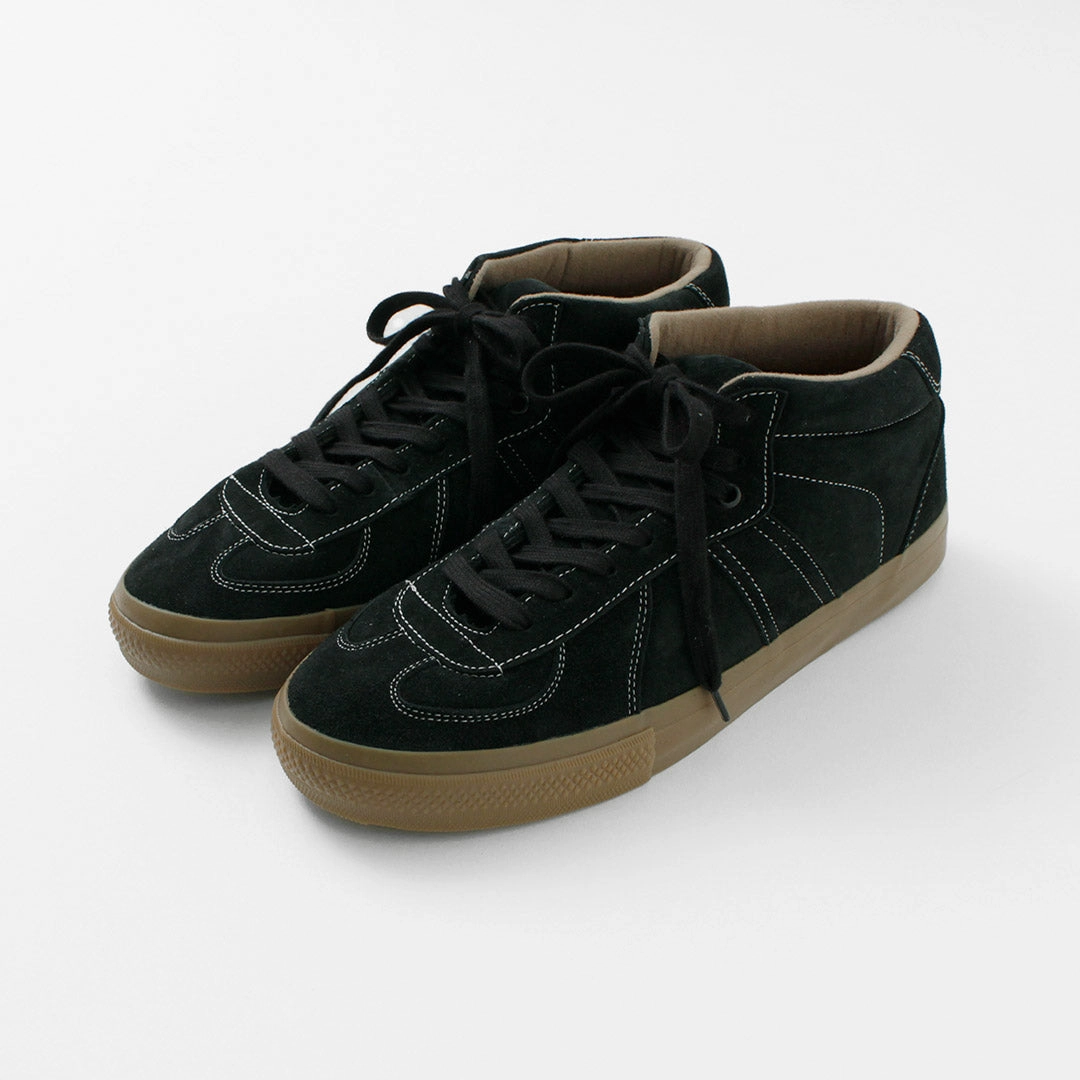REPRODUCTION OF FOUND / German military trainers half cut shrink leather Sneaker Gait Optimized Cushioned look