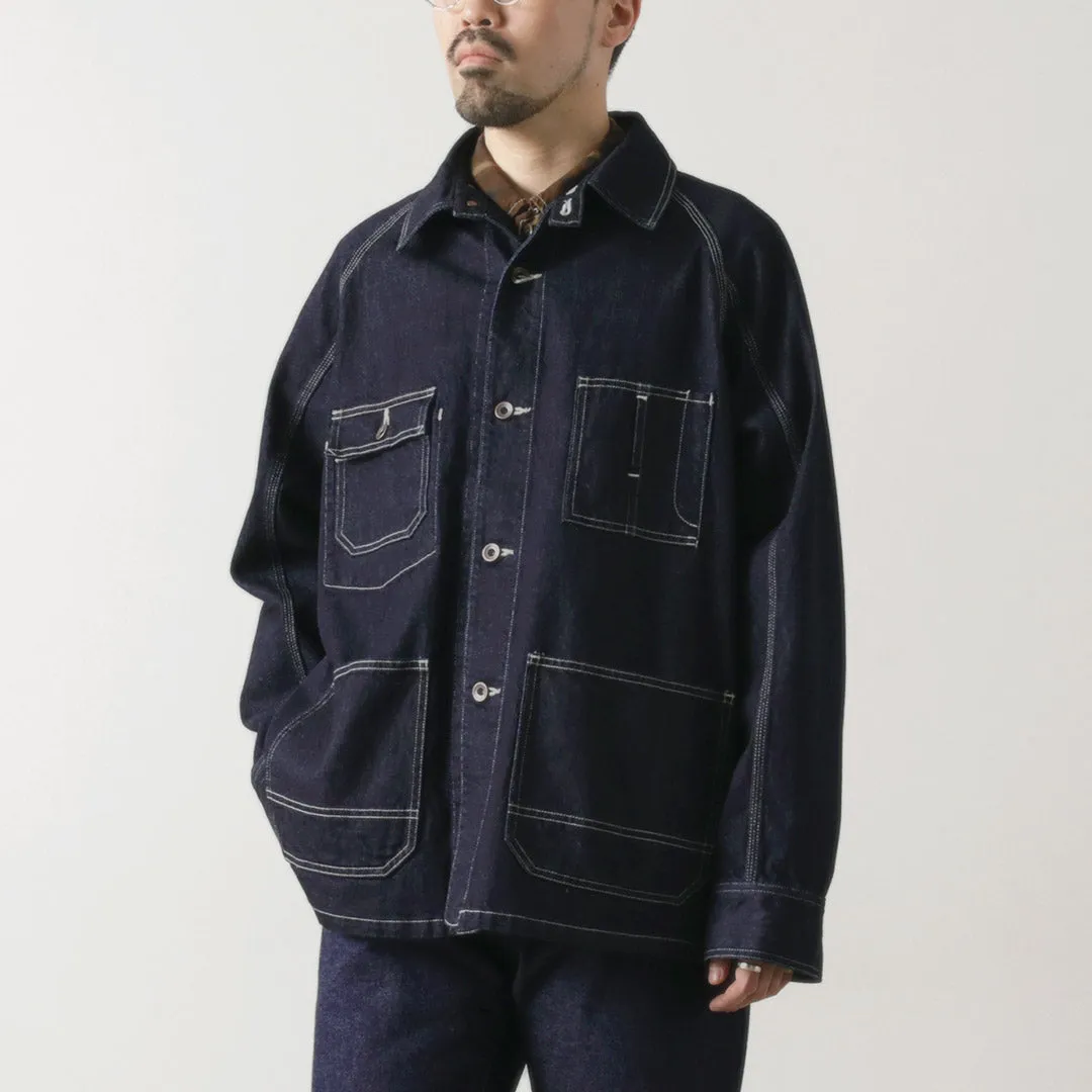 Transition Wear ORDINARY FITS / Denim coverall jacket one-wash