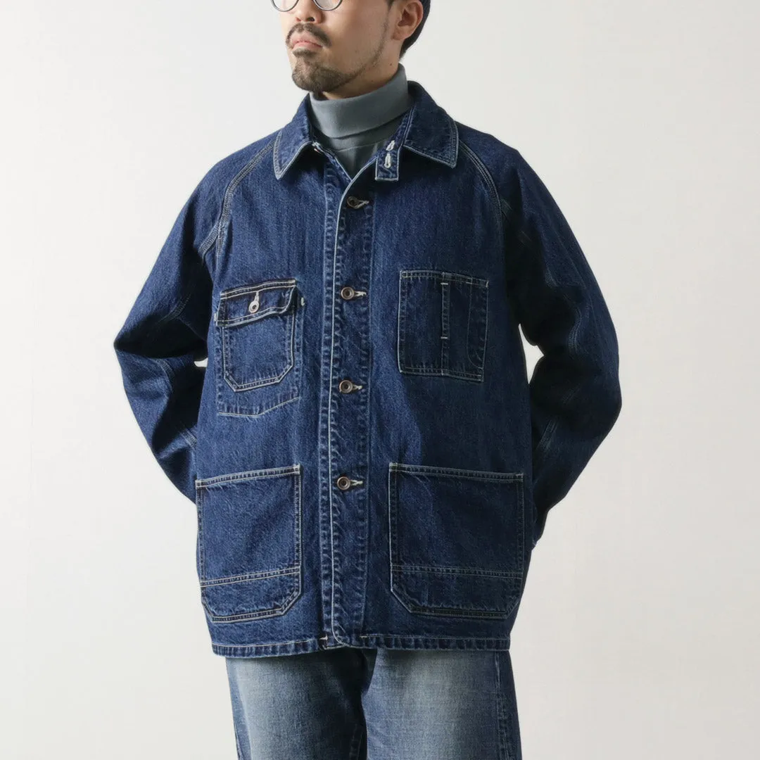 ORDINARY FITS / Denim Coverall Jacket Used Noise Reduciting Fabric
