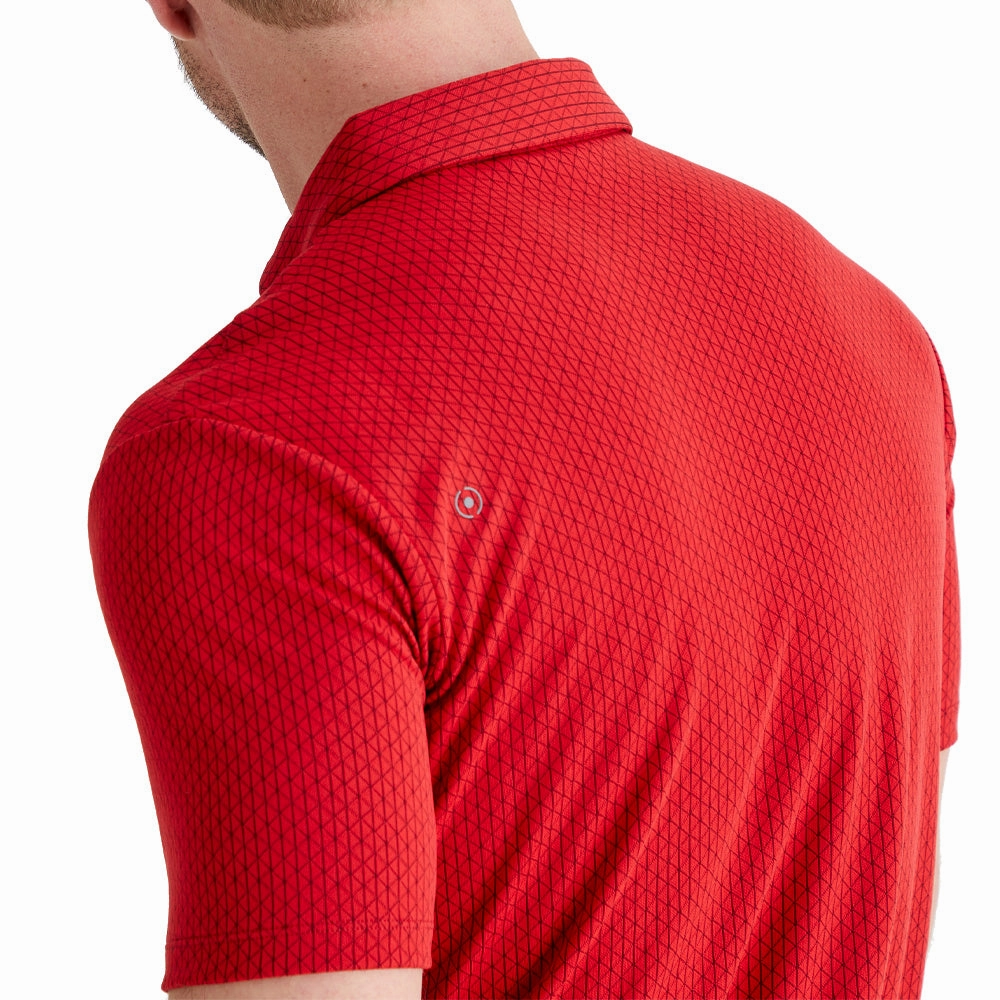 Classic Layer Ping Hershel Polo Shirt - Rich Red Multi