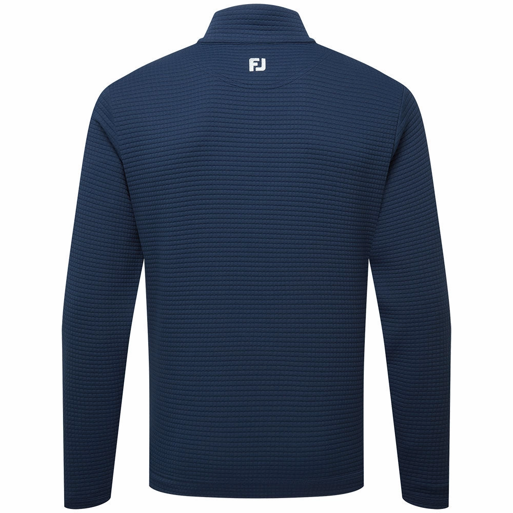 FootJoy Quilt Texture Chill-Out Pullover - Navy fluffy texture