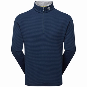 Cold Protection FootJoy Quilt Texture Chill-Out Pullover - Navy