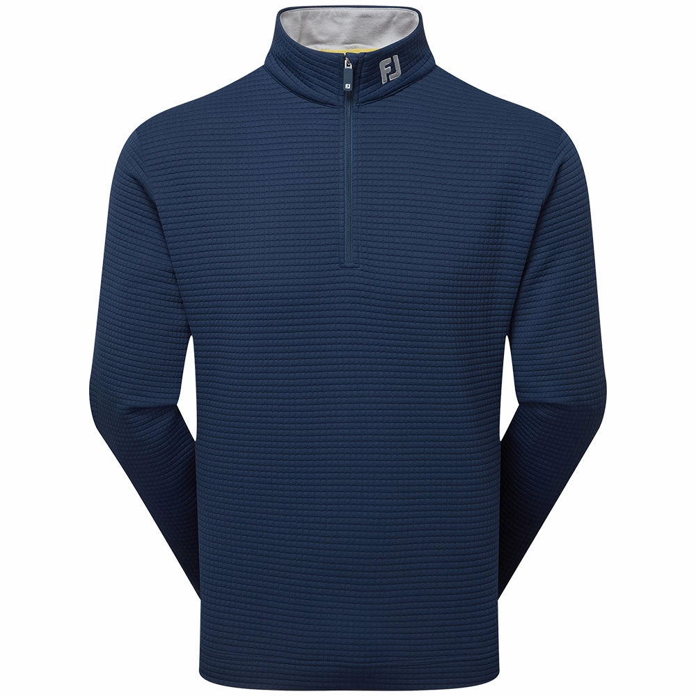 Cold Protection FootJoy Quilt Texture Chill-Out Pullover - Navy