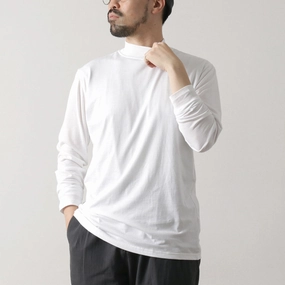 Fashion and Comfort FYNELYNE ENGINEERED BY LIFILL / Cotton Long Sleeve Mock Neck T-Shirt