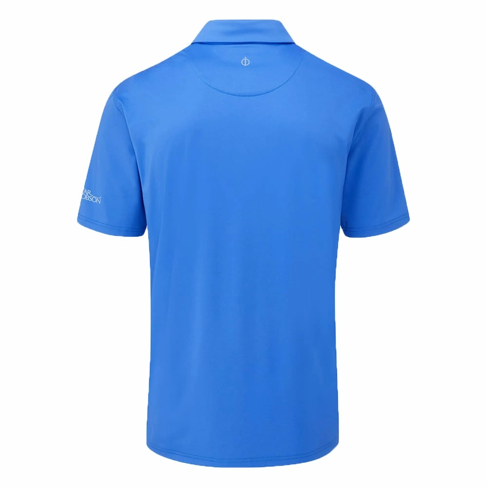 Oscar Jacobson Chap Tour Golf Polo Shirt - Royal Blue Casual Fit