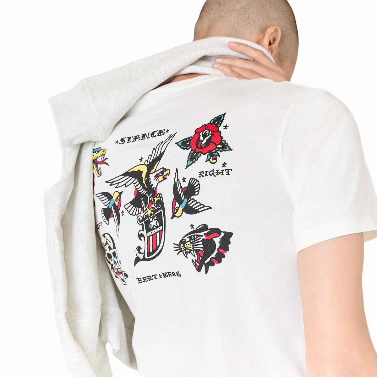 Holiday Wear men's clothing Stance Bert Krak Flash T-Shirt - Canvas