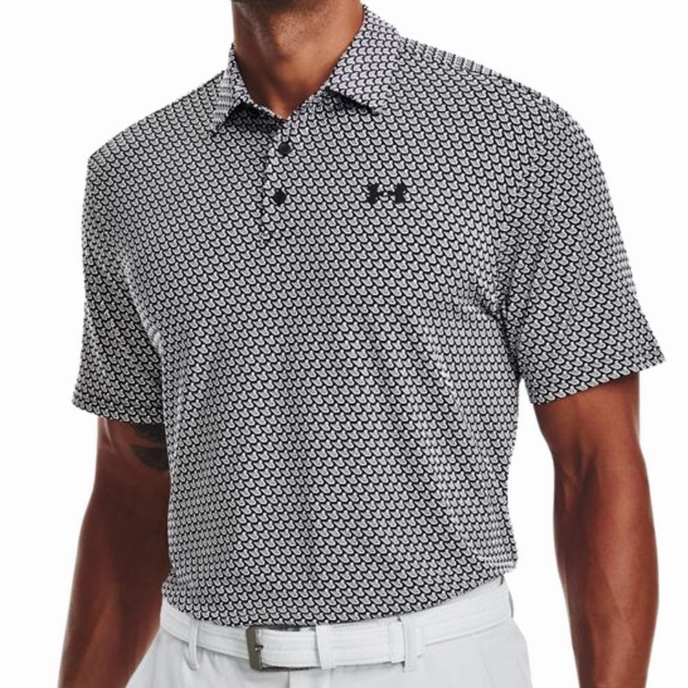 Under Armour Playoff Polo Shirt 2.0 - Black/White Soft and Cozy