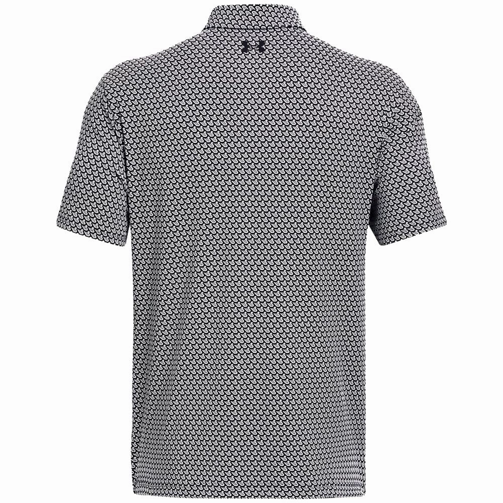 Flexible Fit Under Armour Playoff Polo Shirt 2.0 - Black/White