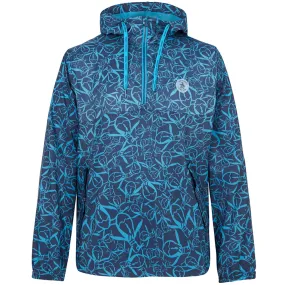 Original Penguin 1/4 Zip Trademark Printed Wind Jacket - Black Iris Adaptive Layering System
