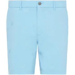Everyday Comfort Original Penguin All-Over Pete Embroidery Shorts - Aquarius
