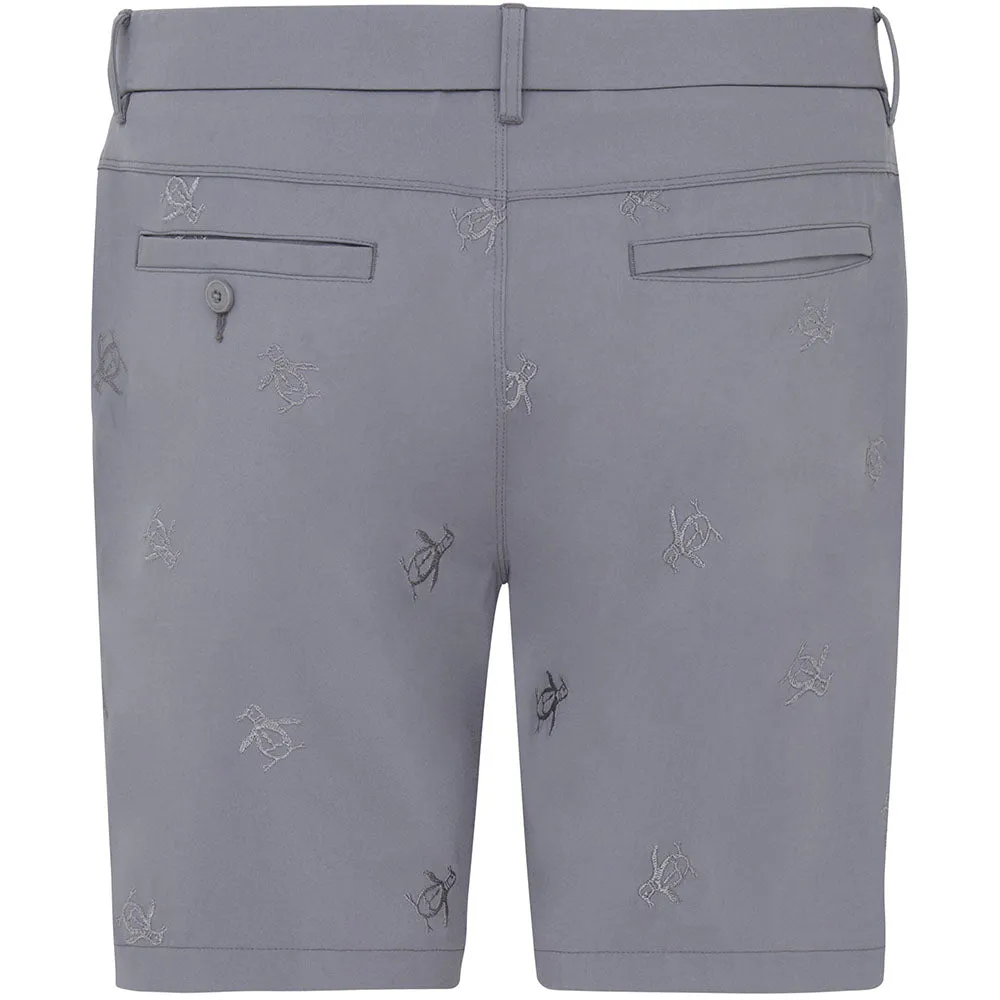 Original Penguin All-Over Pete Embroidery Shorts - Quiet Shade Father's Day gift