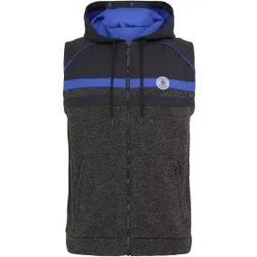 Rapid Release Buckle involvement Original Penguin Full Zip Heritage Mixed Media Hoodie Gilet - Dark Caviar Heather