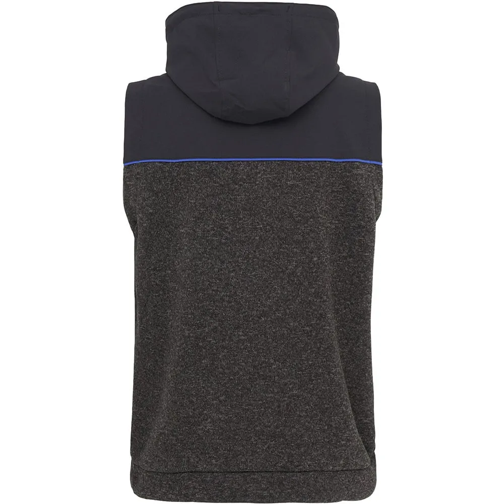 Original Penguin Full Zip Heritage Mixed Media Hoodie Gilet - Dark Caviar Heather excitement