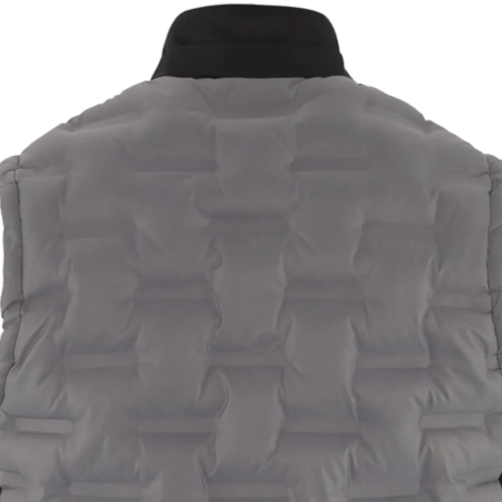 commitment circular Original Penguin Insulated Mixed Media 80's Bomber Vest - Caviar