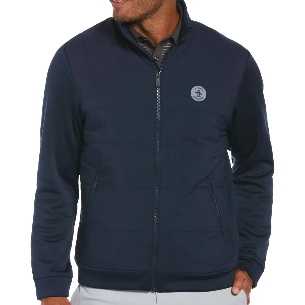 WrinkleFreeFinish Easy Care Finish Original Penguin Insulated Mixed Media Jacket - Black Iris