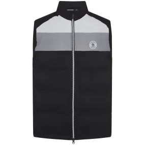Original Penguin Lightweight Full Zip Puffer Gilet - Caviar Organic with hoods