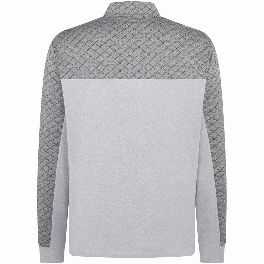 Original Penguin 1/4 Zip Heritage Block Pullover - Quarry Heather Comfortable For Walking Water-Repellent Finish