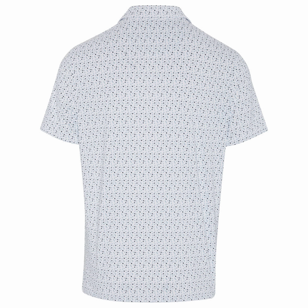 Fashionable Piece Anti Odor Treatment Original Penguin All Over Golf Ball Print Polo Shirt - Bright White