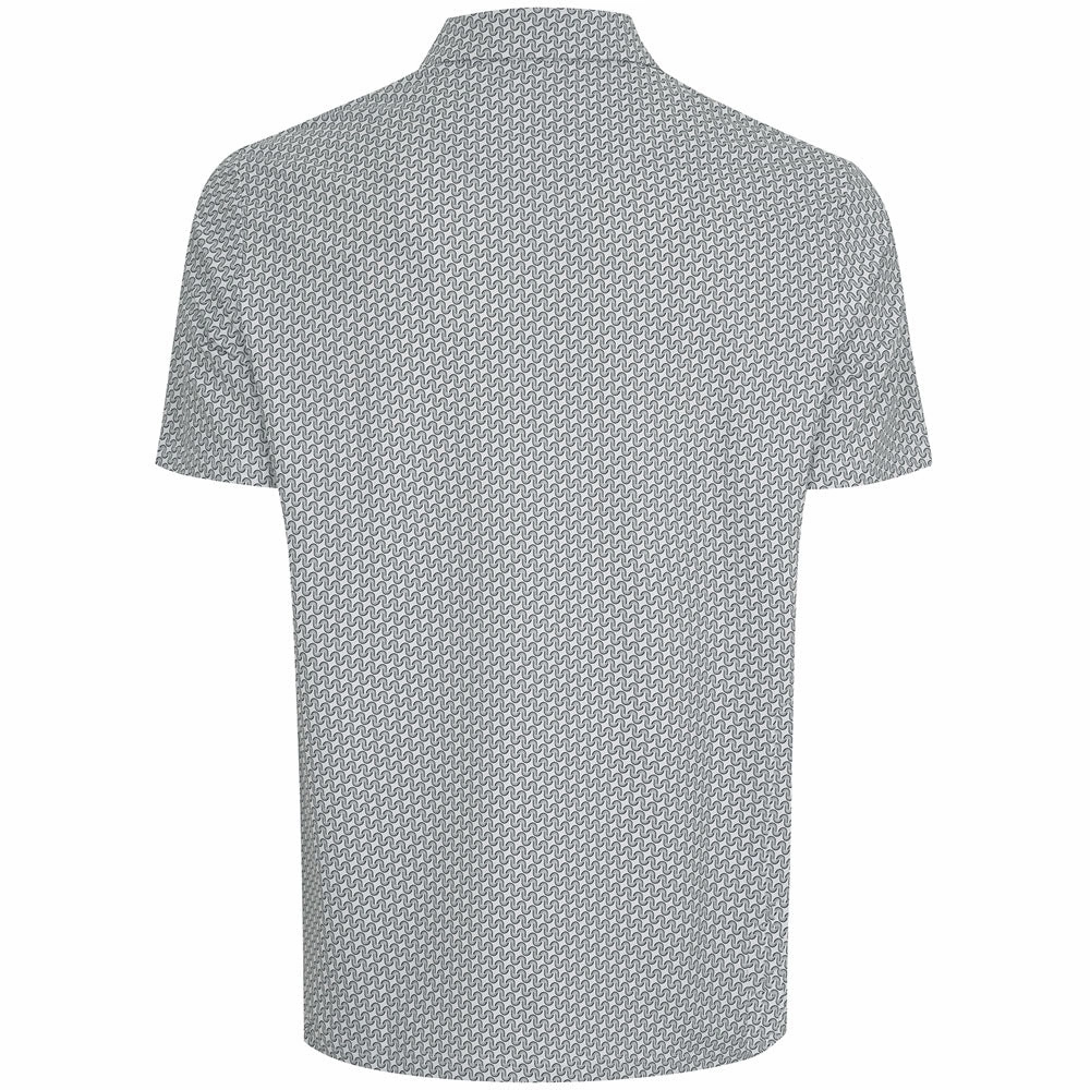 All-day Comfort Casual Chic Original Penguin All Over Heritage Geo Print Polo Shirt - Quarry