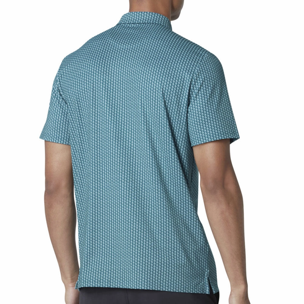 Eco Friendly Material Travel Trend Original Penguin All Over Pete Printed Polo Shirt - Corsair