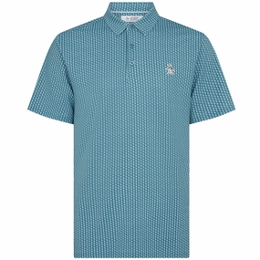 Sustainable Textile Original Penguin All Over Pete Printed Polo Shirt - Corsair
