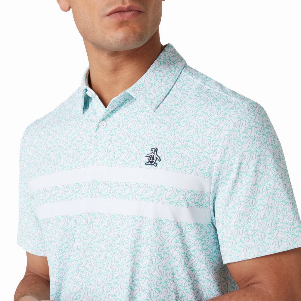 Easy-to-Style Top Breathable apparel Original Penguin Engineered Novelty Striped Polo Shirt - Bright White