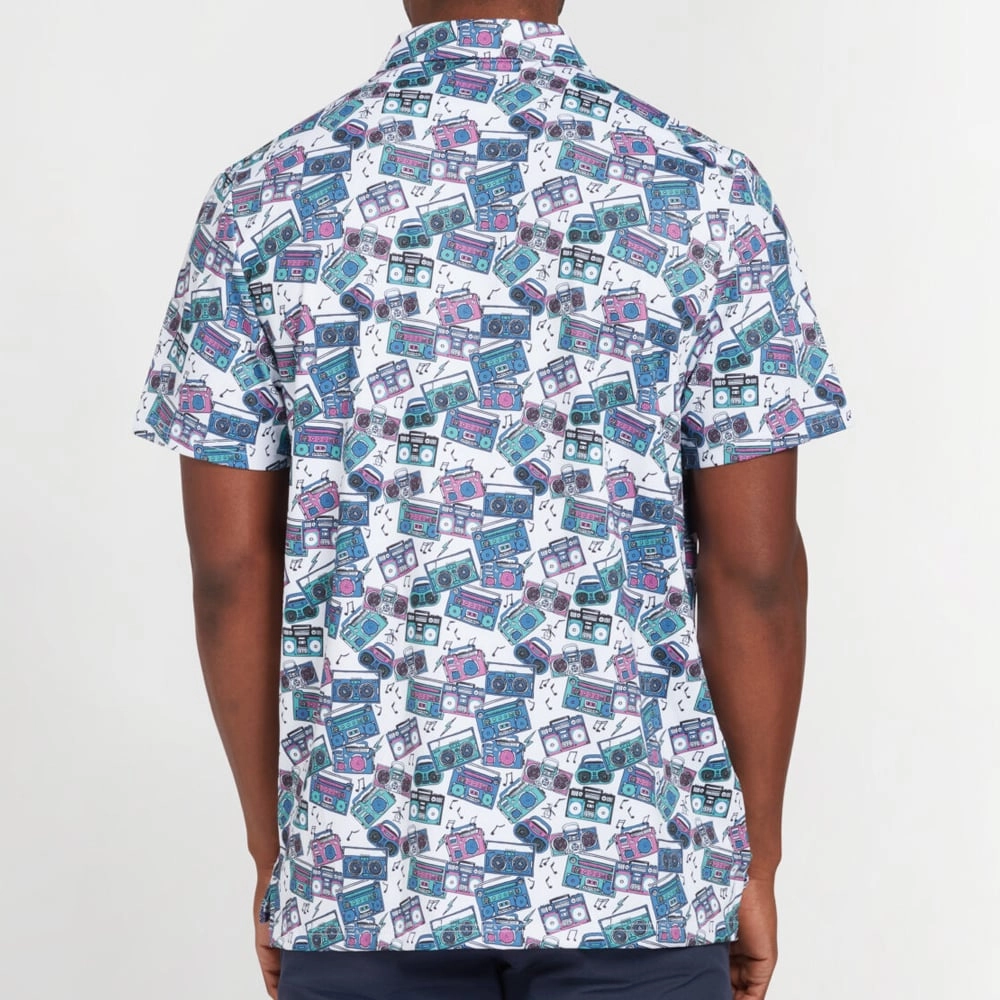 Original Penguin Heritage Boombox Polo Shirt - Bright White certified