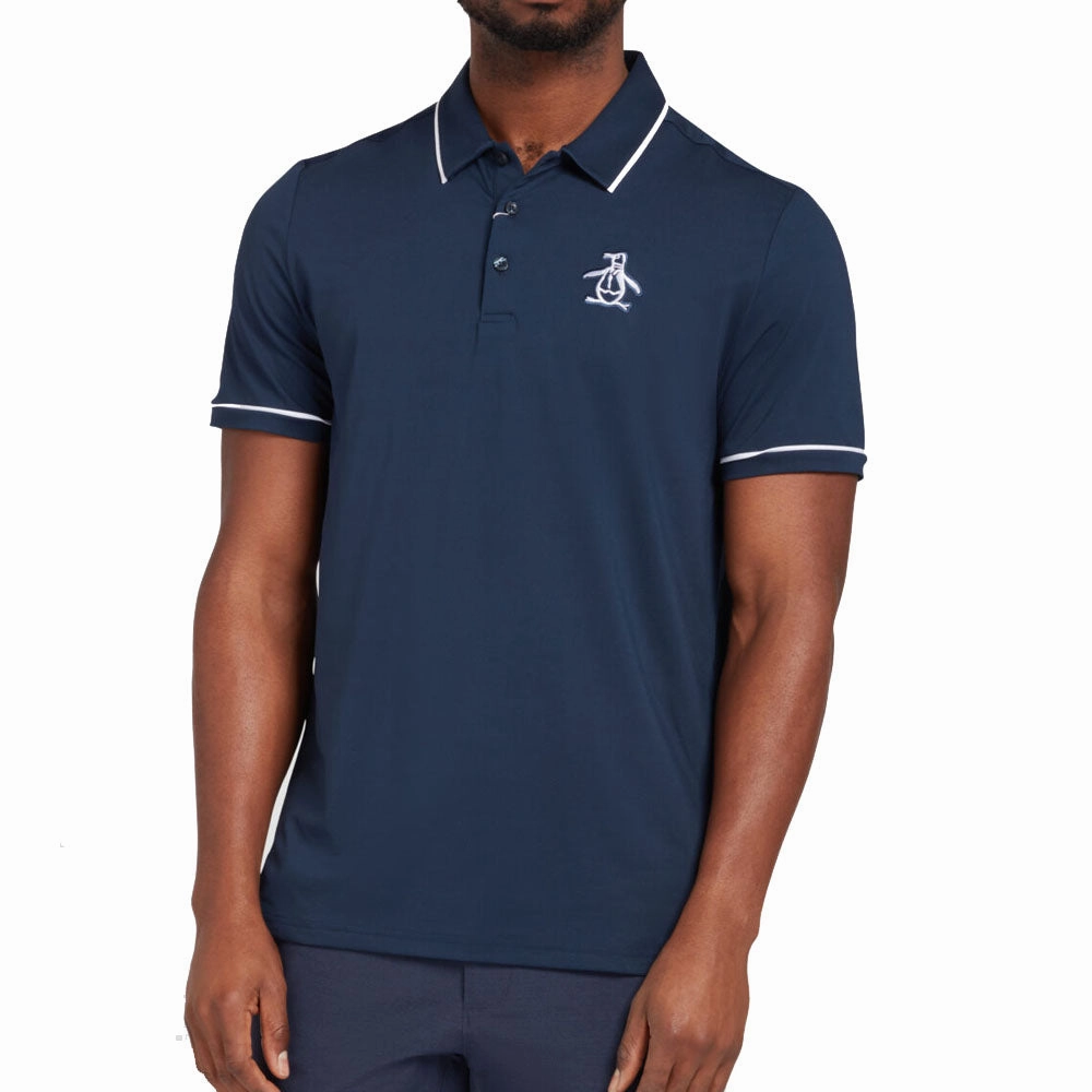 Multi Panel Structure Stylish Outfit Original Penguin Heritage Polo Large Pete Logo Polo Shirt - Nebulas