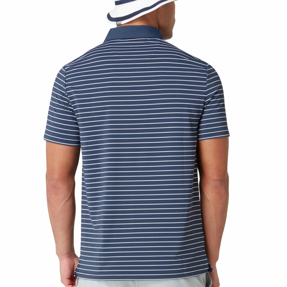 Non Iron Finish yoga clothing Original Penguin Heritage Stripe Polo Shirt - Black Iris