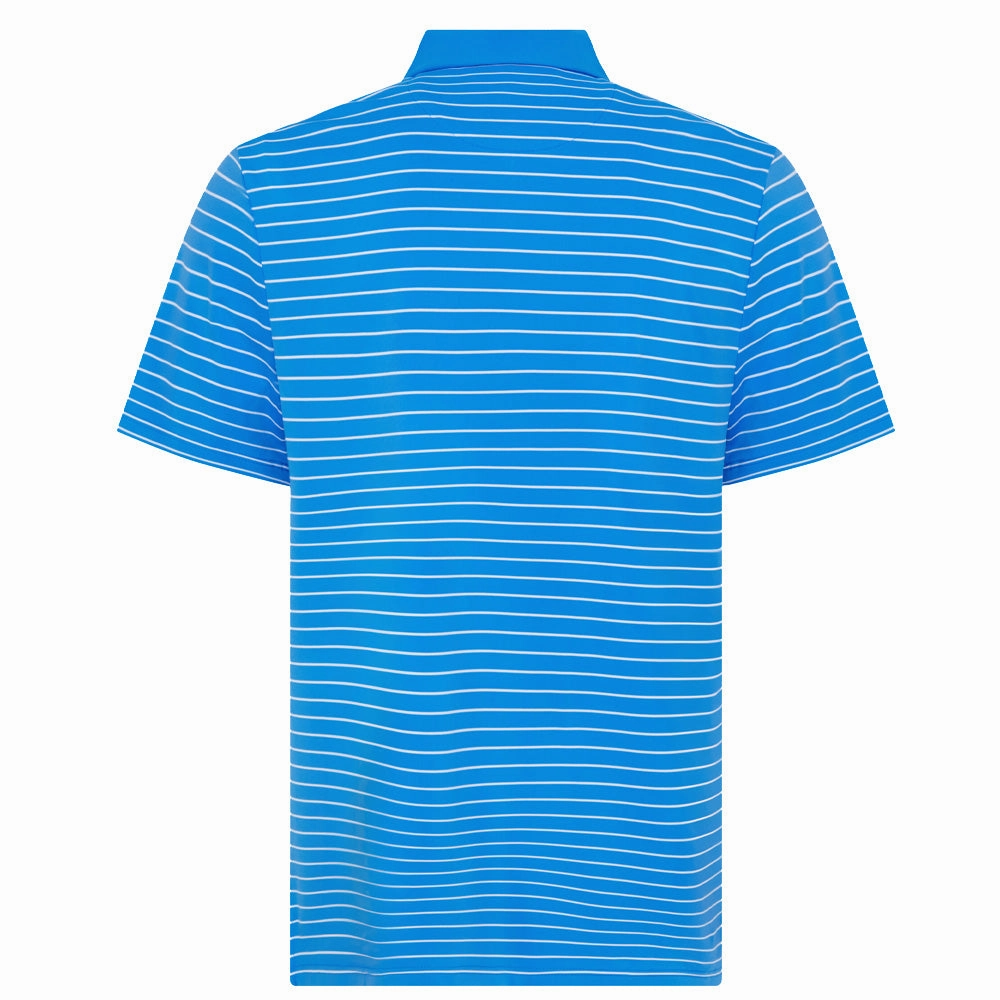Fashion-Forward Look Original Penguin Heritage Stripe Polo Shirt - French Blue