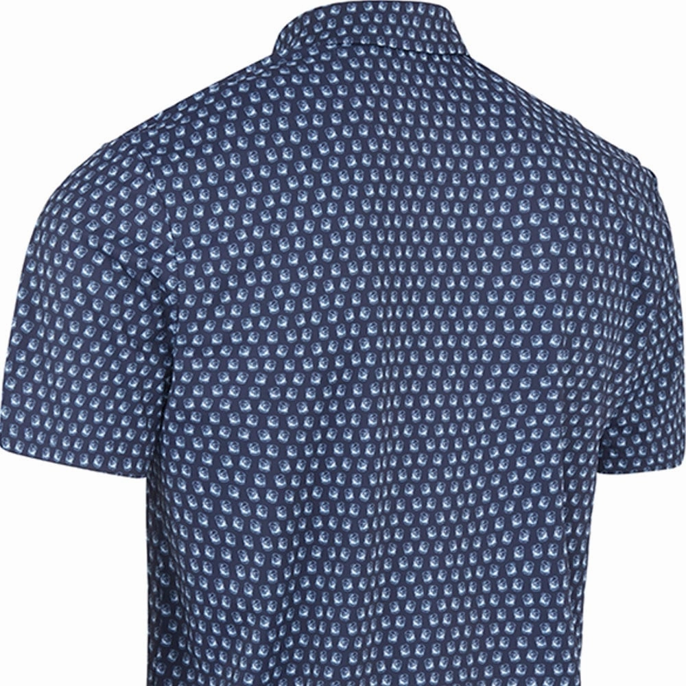Outdoor Comfort Style Original Penguin Old Fashioned Geo Print Polo Shirt - Black Iris