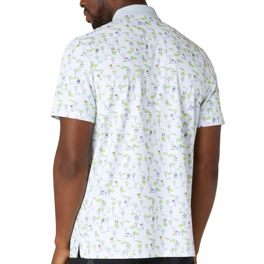 Comfy Wear Original Penguin Pete On The Course Large Pete Logo Polo Shirt - Bright White