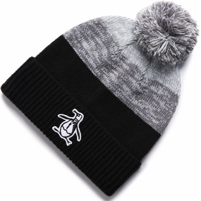 Original Penguin Rib Cuff Pom Beanie Hat - Caviar garden party Chill Moments