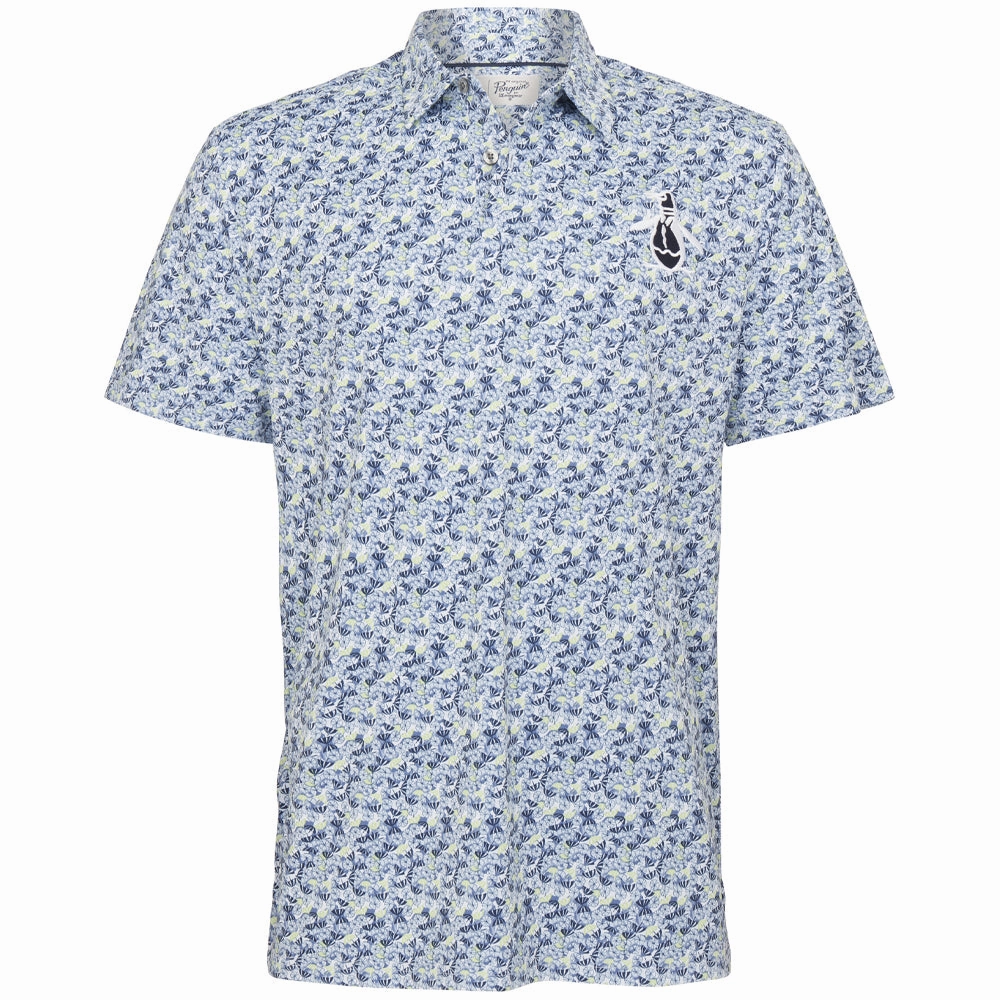 Original Penguin Umbrella Novelty Polo Shirt - Astral Night Cross Grain Knit