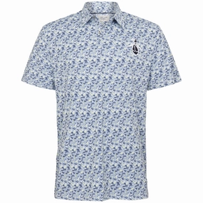 Original Penguin Umbrella Novelty Polo Shirt - Astral Night Cross Grain Knit