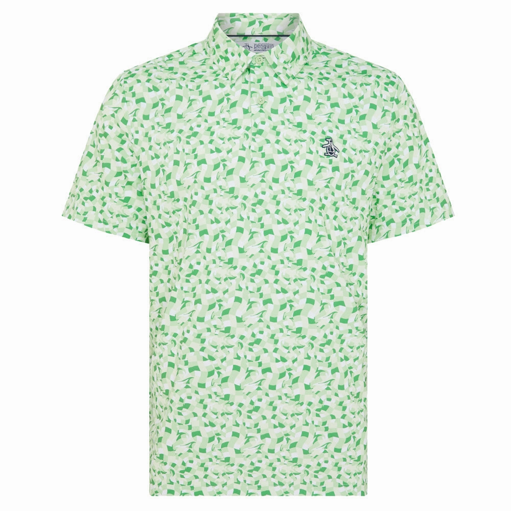 FlexibleCollarOptions Travel Essential Original Penguin Underwater Mosaic Geo Polo Shirt - Sprucestone