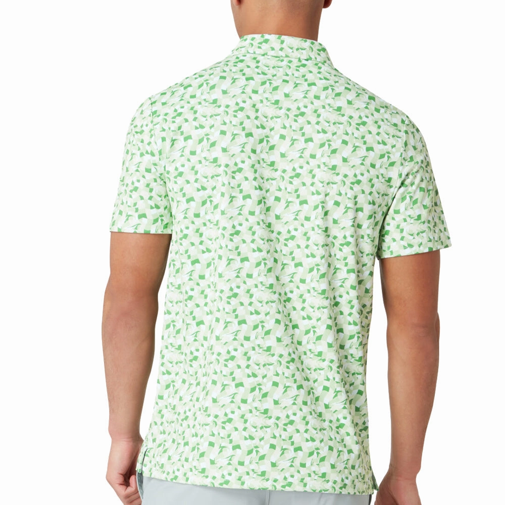 Original Penguin Underwater Mosaic Geo Polo Shirt - Sprucestone Weekend Comfort oversized but not shapeless