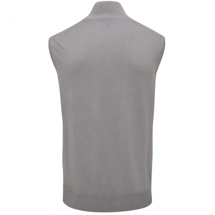 Oscar Jacobson Bob 1/2 Zip Sleeveless Pullover - Charcoal budget - friendly price enough